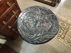 Carved wooden plant stand Thumbnail 2