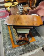 Victorian mahogany work table Thumbnail 6