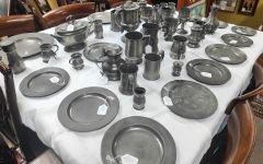 Selection of antique pewter ware Thumbnail 2