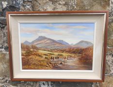 Framed oil on canvas by victor cirefice Thumbnail 2