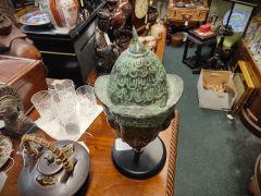 Bronze asian heads sculpture Thumbnail 3