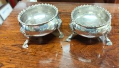 Pair of irish silver salts Thumbnail 2