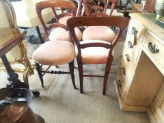 Set of six victorian mahogany chairs Thumbnail 4
