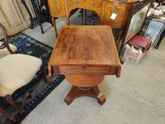 Victorian mahogany work table Thumbnail 1