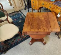 Victorian mahogany work table Thumbnail 2