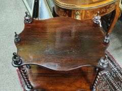 Victorian rosewood wot-not Thumbnail 3