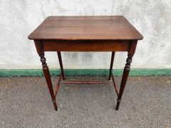 Georgian oak side table Thumbnail 3