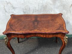Victorian burr walnut card table Thumbnail 3