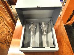 Pair of waterford millennium crystal glasses Thumbnail 4