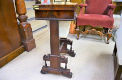 19th century mahogany work table Thumbnail 3