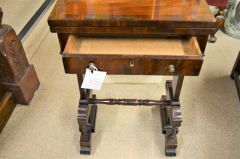 19th century mahogany work table Thumbnail 6