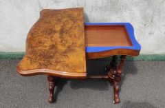 Victorian burr-walnut card table Thumbnail 2