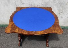 Victorian burr-walnut card table Thumbnail 3