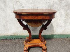 Victorian walnut work table Thumbnail 4