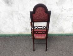 Arts & crafts mahogany armchair Thumbnail 4