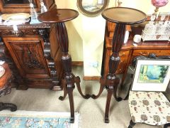Pair of mahogany Torcheres Thumbnail 3