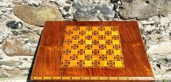 Victorian walnut games / sewing table Thumbnail 3