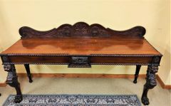 William IV irish carved mahogany serving table Thumbnail 6