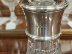 Silver mounted cut glass decanter Thumbnail 4