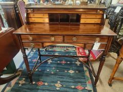 Edwardian mahogany desk Thumbnail 3