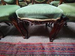 Set of eight victorian mahogany chairs Thumbnail 3