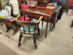 Edwardian mahogany desk Thumbnail 2