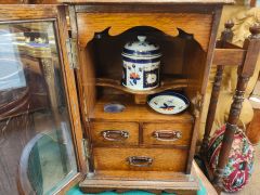 Oak smokers cabinet Thumbnail 2