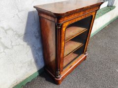 Victorian burr walnut cabinet Thumbnail 3