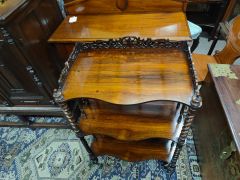 Victorian rosewood wot-not Thumbnail 2