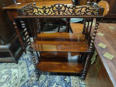 Victorian rosewood wot-not Thumbnail 4