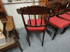 Set of six william IV mahogany dining chairs Thumbnail 4