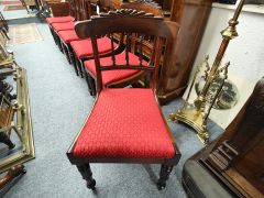 Set of six william IV mahogany dining chairs Thumbnail 6