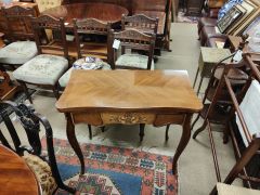 Pair of mahogany card tables  Thumbnail 4