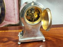 Silver cased clock Thumbnail 4