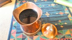 Copper arts & crafts coal bucket Thumbnail 3