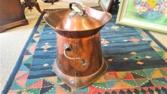 Copper arts & crafts coal bucket Thumbnail 3