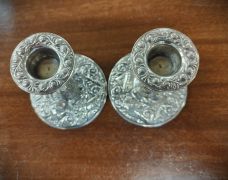 Pair of silver candlesticks  Thumbnail 3