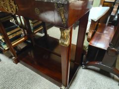 19th century marble top consul / side table with mirror back Thumbnail 3