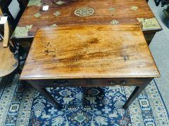 Georgian mahogany side table Thumbnail 3