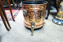 Copper & brass, coal / log / bucket Thumbnail 3