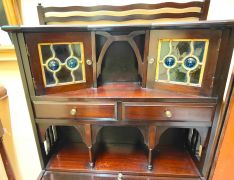 Mahogany arts & crafts desk Thumbnail 4