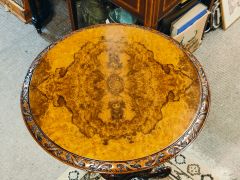 Victorian burr-walnut occasional table Thumbnail 2