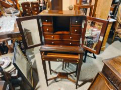 Edwardian collectors cabinet on stand Thumbnail 3