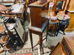 Edwardian collectors cabinet on stand Thumbnail 4