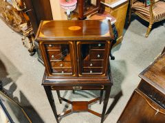 Edwardian collectors cabinet on stand Thumbnail 6