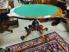 Victorian walnut card table Thumbnail 4