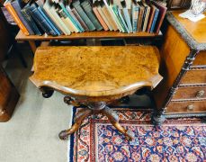 Victorian walnut card table Thumbnail 6