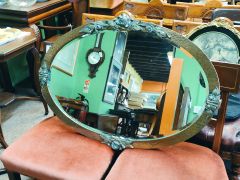 Copper & brass mirror Thumbnail 1