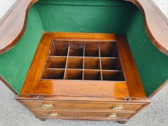 Georgian mahogany chest converted top into drinks cabinet Thumbnail 4