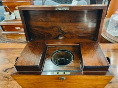 Victorian rosewood tea caddy Thumbnail 2